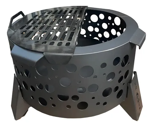 Fogón Tromen Fenix 600 Redondo 70 Cm Madera Parrilla