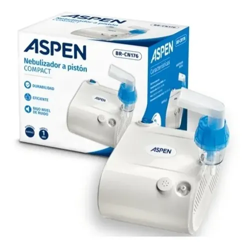 Nebulizador Aspen Br-cn176 A Piston Tiempo Aprox 13 Min Blanco