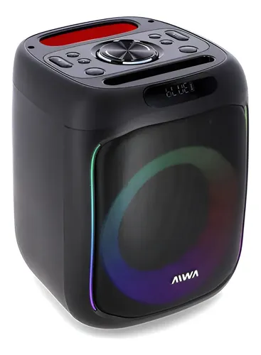 Parlante Portatil Aiwa Aw-p2016b Bluet/tws 5000w C/luz Led Negro