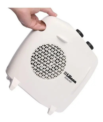 Caloventor Liliana Cfh510 2000w 2 Niv Pot C/selector Temp. Blanco/negro