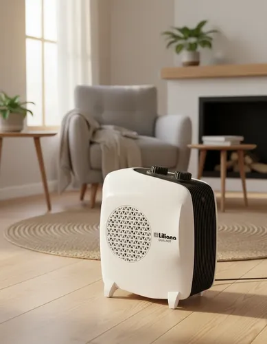 Caloventor Liliana Cfh510 2000w 2 Niv Pot C/selector Temp. Blanco/negro