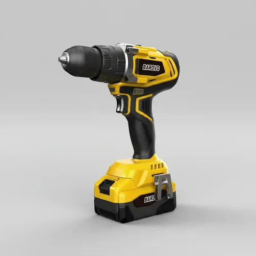 Taladro Percutor Atornillador Barovo Inalámbrico 1600rpm Negro