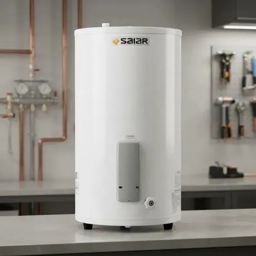 Termotanque Eléctrico Saiar 55 Litros Conexión Superior Protección Anticorrosiva Blanco