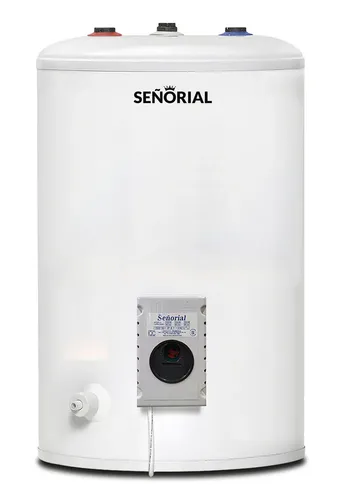 Termotanque Señorial 50 Lts Electrico L Zafiro C/superior Blanco