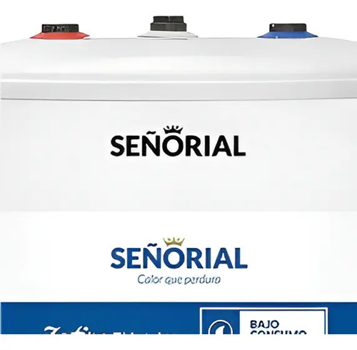 Termotanque Señorial 50 Lts Electrico L Zafiro C/superior Blanco