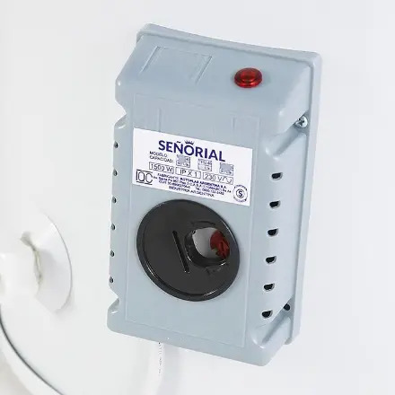Termotanque Señorial 50 Lts Electrico L Zafiro C/superior Blanco