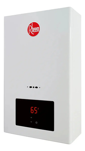 Calefon Rheem 14 Litros Gas Natural Control Temperatura Blanco Gn
