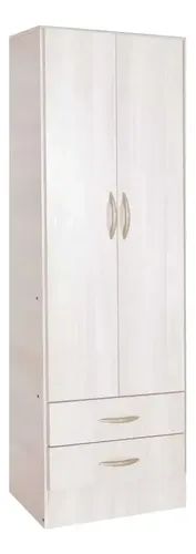 Ropero Placard Platinum 2 Puertas 2 Cajones Gris Andino Gris Andino