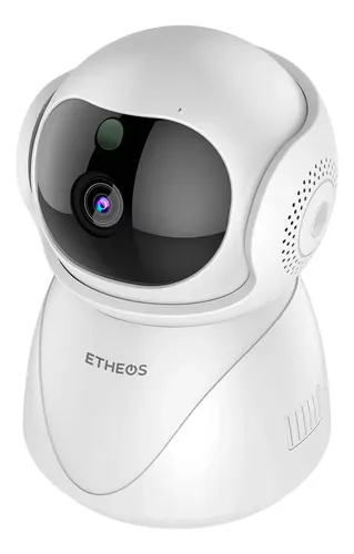 Camara De Seguridad Wifi Full Hd Smart Etheos Reconocimiento Blanco