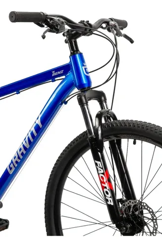 Bicicleta Gravity Rod.29 21 Velocidades/ Susp/freno Mecanico Azul Y Gris M/l