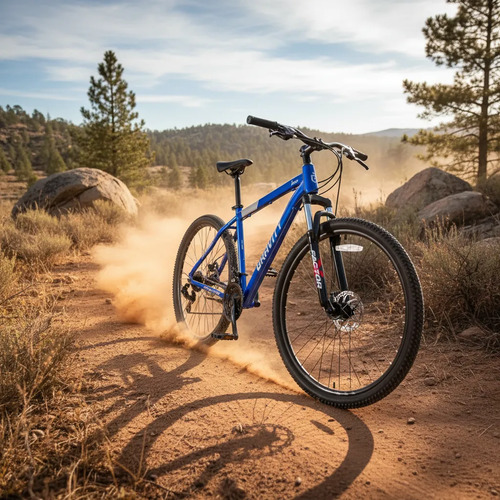 Bicicleta Gravity Rod.29 21 Velocidades/ Susp/freno Mecanico Azul Y Gris M/l