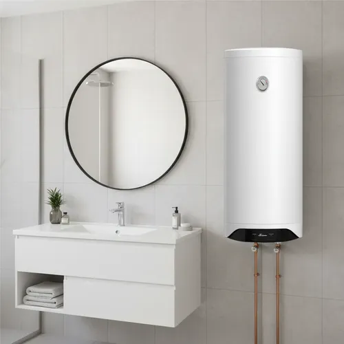 Termotanque Siam 80 Lts Electrico  C/inferior Blanco