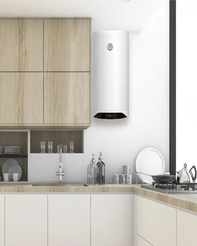 Termotanque Siam 80 Lts Electrico  C/inferior Blanco