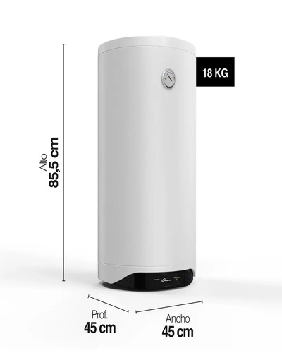 Termotanque Siam 80 Lts Electrico  C/inferior Blanco