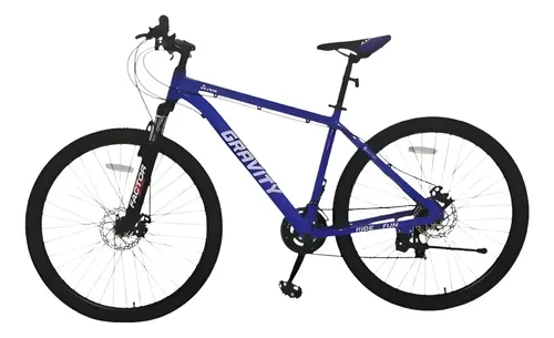 Bicicleta Gravity Mtb Glock Aluminio Rodado 29 Azul Y Blanca Azul