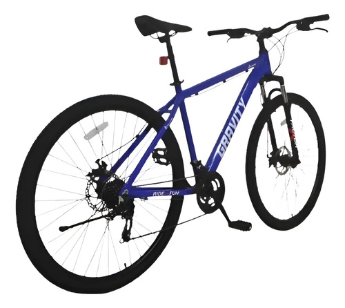 Bicicleta Gravity Mtb Glock Aluminio Rodado 29 Azul Y Blanca Azul