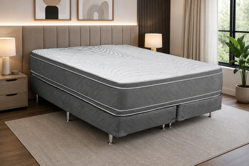 Colchon 2.00x2.00x0.36 Res King House C/europillow Luxor