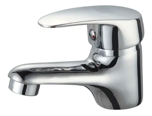 Griferia Gloa Gml01 Monocomando Baño Cromada C/flexible Plateado Cromado