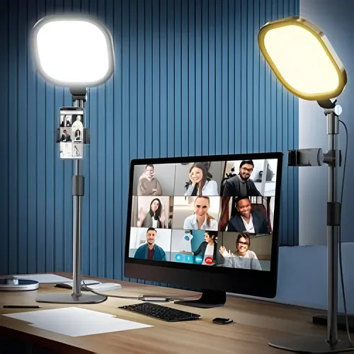 Panel De Fotografía Etheos Con Luz Led Y Porta Celular