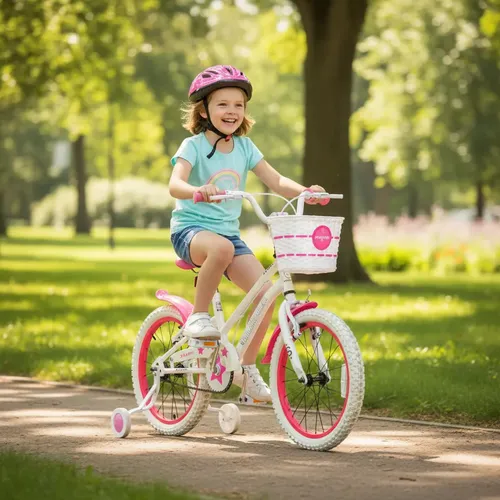 Bicicleta Stark Rod.16 Nena C/canasto/rueditas Blanca Blanco 16  