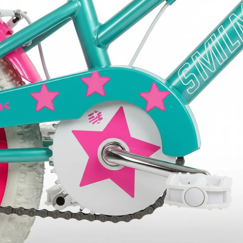 Bicicleta Stark Rod.16 Smilemaker C/canasto/ruditas Turqueza Turquesa 121cm X 85cm