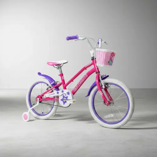 Bicicleta Stark Rod.16 Nena C/canasto/rueditas Rosa Rosa 16  
