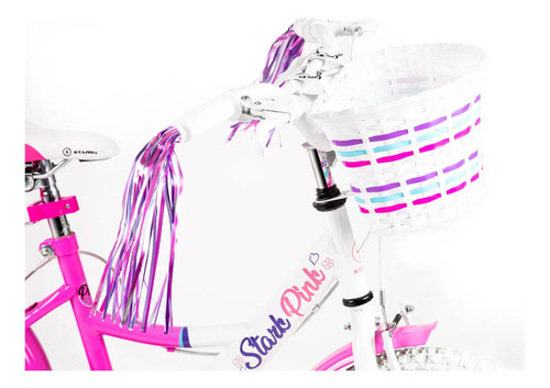 Bicicleta Stark Rod.20 Pink Nena C/canasto Rosa Rosa 138cm X 92cm