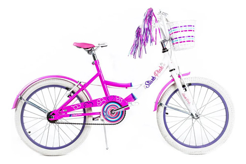 Bicicleta Stark Rod.20 Pink Nena C/canasto Rosa Rosa 138cm X 92cm