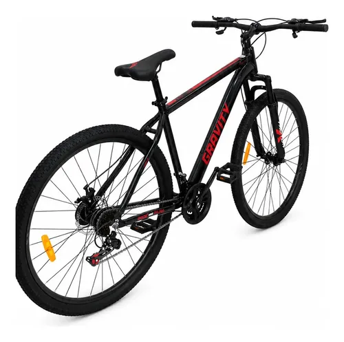 Bicicleta Mountain Bike Gravity Glock Talle M/l Gris Y Rojo Gris Y Rojo M/l