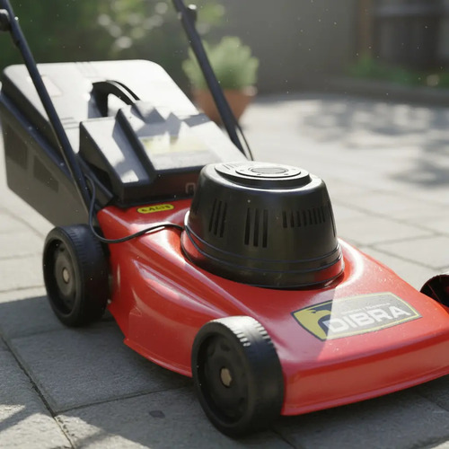 Cortadora Cesped Dibra 3/4 Hp C/bolsa R42sre 1300w S/reg  Rojo