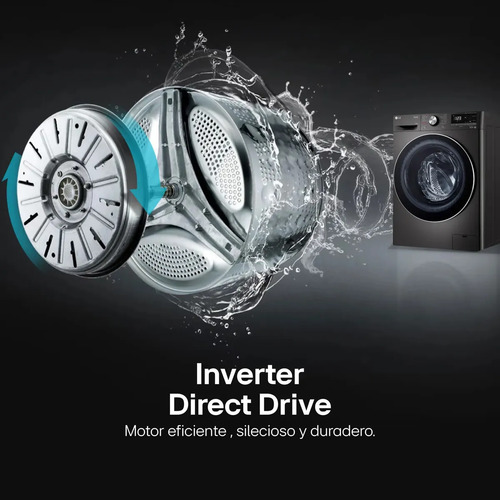 LG Inverter Direct Drive Wm12bvc4s6 Eléctrica Grafito 220 V