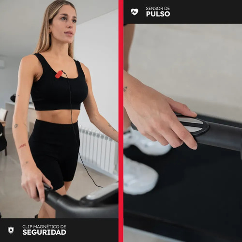 Cinta Caminar Randers 1hp Hasta 110kg Max 12km/h  3pos Negro