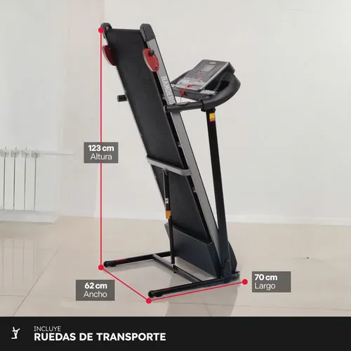 Cinta Caminar Randers 1hp Hasta 110kg Max 12km/h  3pos Negro