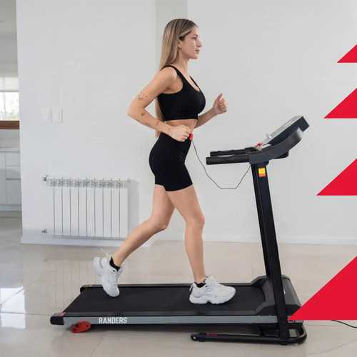 Cinta Caminar Randers 1hp Hasta 110kg Max 12km/h  3pos Negro