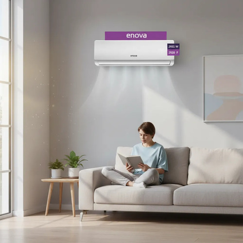 Aire Acondicionado Enova Split Inverter 2931w /frío Calor Blanco