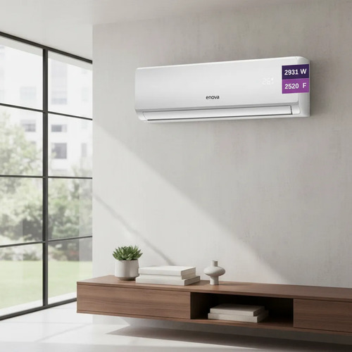 Aire Acondicionado Enova Split Inverter 2931w /frío Calor Blanco
