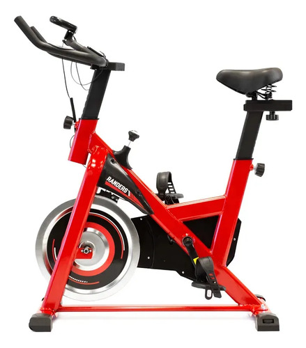 Bicicleta Fija Spinning Randers Arg-845sp 6kg Color Rojo Negro/rojo