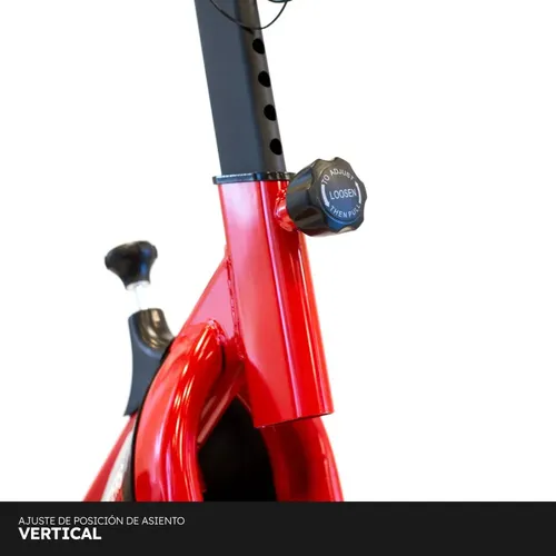 Bicicleta Fija Spinning Randers Arg-845sp 6kg Color Rojo Negro/rojo