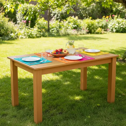 Mesa Fija 1.80 X 0.90 Pino Inmacol Pacifico Miel Miel
