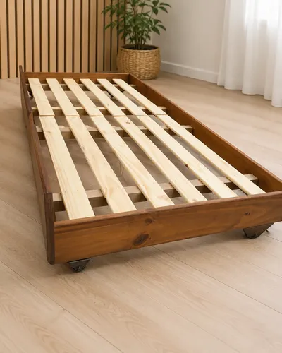 Carro Para Divan Castaño