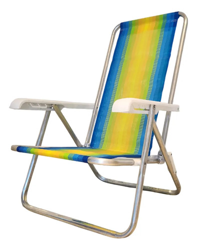 Reposera Aluminio Luxury Home 4 Pos. Coversol Mix Colores Mix Colores