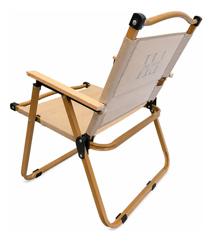 Sillon Caño Luxury Home 1 Pos. Respaldo Bajo Tela Beige Beige Liso