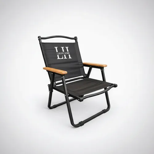 Sillon Caño Luxury Home 1 Pos. Respaldo Bajo Tela Negra Negro Liso