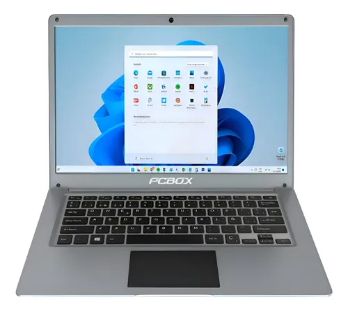 Notebook Pcbox Fire 4gb Ram 128 Ssd 14.1  Celeron N4020 Gris