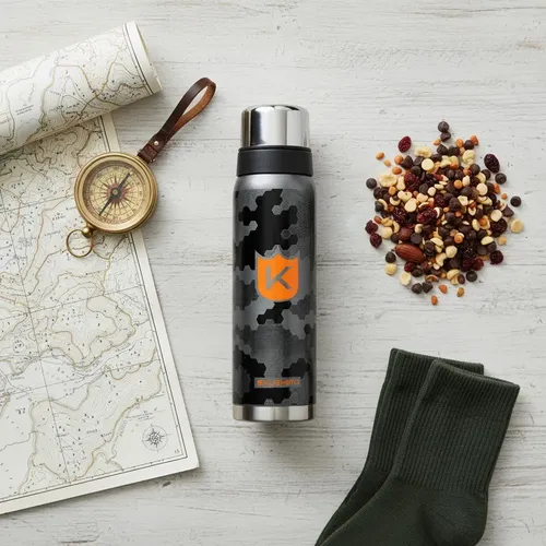 Termo Kushiro 900ml De Acero Inoxidable Hb-900-4 Color Camuflado