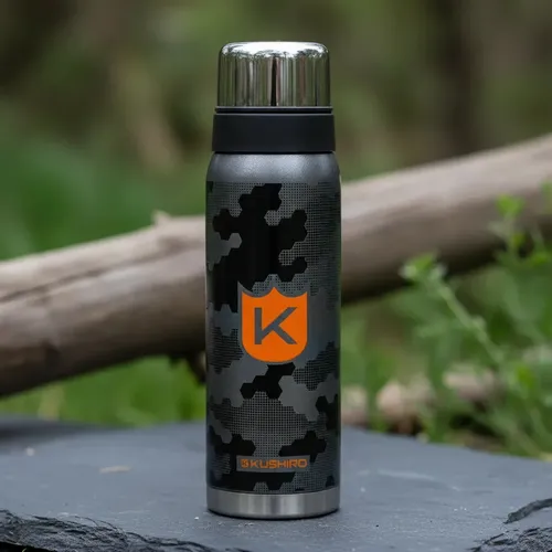 Termo Kushiro 900ml De Acero Inoxidable Hb-900-4 Color Camuflado