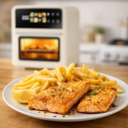 Horno Electrico Freidora De Aire Airfryer 10l Sin Aceite Crema