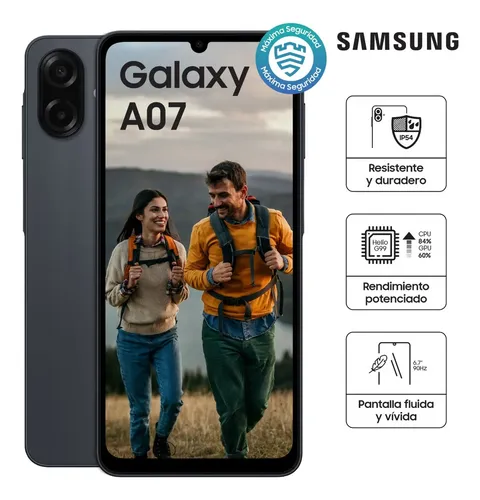 Samsung Galaxy A07 128gb Negro 4gb Ram