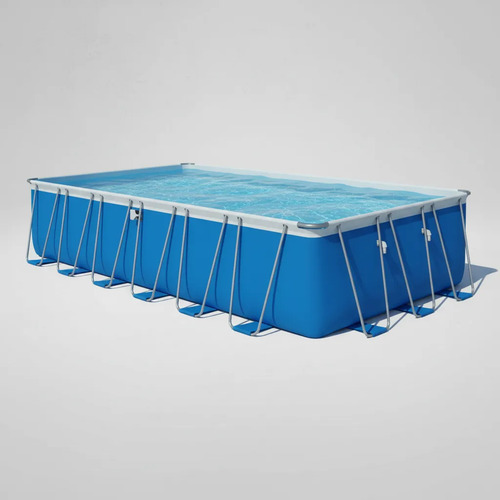 Pileta Pelopincho Xl 27000 Litros 330x630x130 + Escalera Azul
