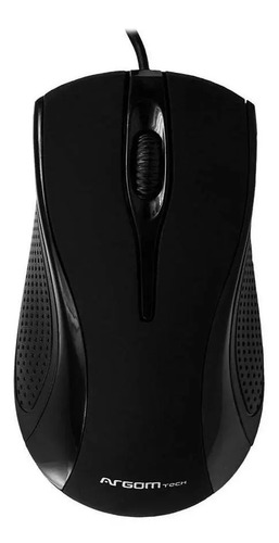 Ratón Óptico Argomtech Negro Maxi Usb 800 Dpi Modelo Arg-ms-0022